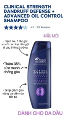 HEAD THUỐC TRỊ GÀU VÀ NẤM DA ĐẦU MẪU MỚI - Mỹ