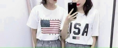 Áo thun bestseller whoau cờ Mỹ  -USA