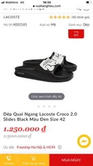 Dép quai ngang cá sấu