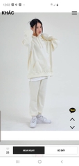 Hoodies Muahmuah nỉ bông, xuất Hàn xịn. Form oversized