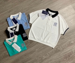 POLO CỔ BẺ MLB THUN COTTON CÁ SẤU 4 CHIỀU