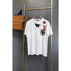 Áo thun tay ngắn cổ tròn thời trang nữ cao cấp LouisVuitton LV sành điệu,