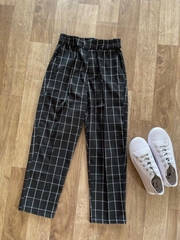 Quần baggy caro lửng mắc cá ! lưng thun