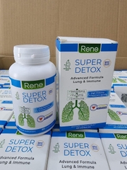 Viên Uống Thải Độc Phổi Super Detox Advance Formula Lung&Immune hãng Rene của Mỹ hộp 40 viên.