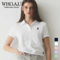 Áo thun polo Who.au tay ngắn form chuẩn, chất vải cotton co giãn, thoáng mát.