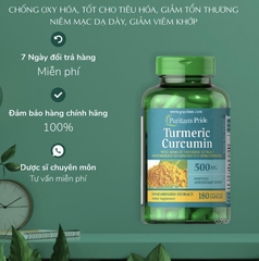 Viên uống hỗ trợ dạ dày Tinh Chất Nghệ Vàng Puritan's Pride Turmeric Curcumin
