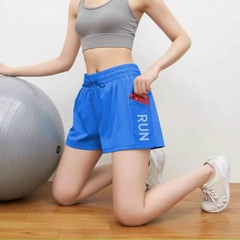 Quần đùi dù 2 lớp Run co giãn có 2 túi