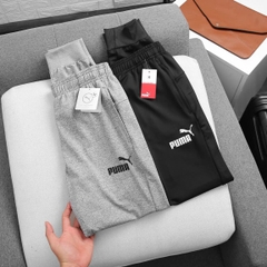 Jogger Puma thun poly 2 da dày mát, co giãn thoải mái. 3 túi khoá kéo