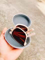 Kính gọng nhựa gập