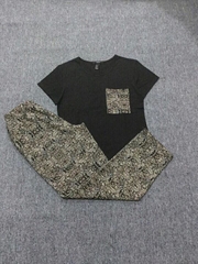 Đồ bộ phối màu cotton 100%