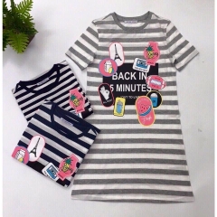 Đầm thun cotton form suôn
