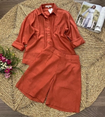 set short  Linen