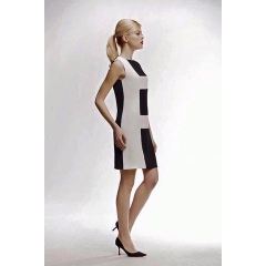 Đầm color block Hàng xuất chuẩn