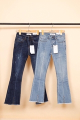 Quần ống vẩy gân giữa xẻ CT Jeans