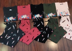 Bộ thun mặc nhà thun cotton 100%