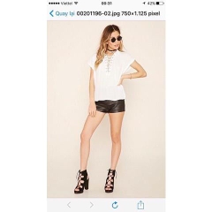 Sơmi F21 voan lụa, hàng xuất xịn Size S M L