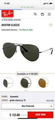 RAYBAN AVIATOR RB3025 - MADE IN ITALY