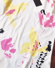 Áo thun cotton in hoạ tiết