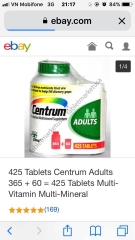 Centrum multivitamin thuốc bổ tổng hợp từ 18-50 tuôi 