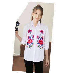 Sơmi trắng thêu độc