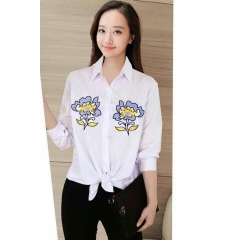 Sơmi trắng thêu độc