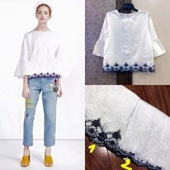 Áo thêu Chất linen