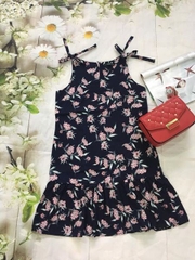 Đầm lanh lụa ko nhăn in hoa