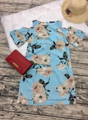 Đầm lanh lụa ko nhăn ,in hoa xinh xắn