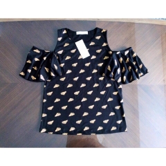 áo rớt vai  thun coton
