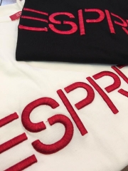 Áo thun cotton thêu nổi chữ Esprit