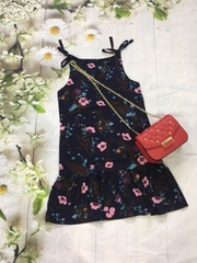 Đầm lanh lụa ko nhăn in hoa