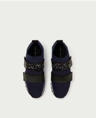 Zara beaded stretch sneaker