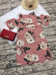 Đầm lanh lụa ko nhăn ,in hoa xinh xắn