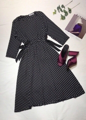 Đầm midi chấm bi