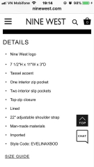 Nine west order Mỹ