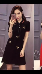 Đầm thun cổ polo