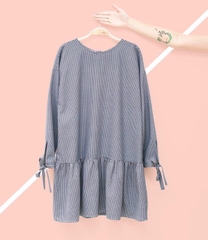 Đầm caro nhỏ hạ eo