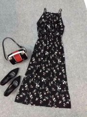 Đầm maxi 2 dây thun eo