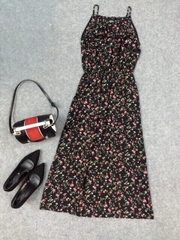 Đầm maxi 2 dây thun eo