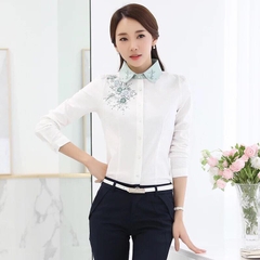 áo sơmi trắng thêu