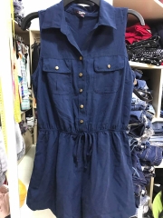 Jumsuit sơmi vải lanh ( ko phải vải toan nha)