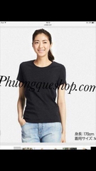 Áo thun UNI thun cotton 100% cổ tim và cổ tròn