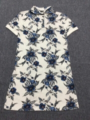 Đầm thun coton cổ sơmi