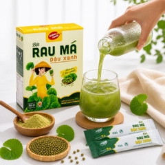 Rau Má Đậu Xanh - Hộp 180g (12 gói x 15 g)