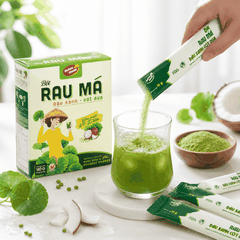 Rau Má Đậu Xanh Cốt Dừa - Hộp 180g (12 gói x 15 g)