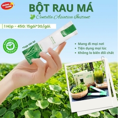 Rau Má Uống Liền Không Đường - Hộp 45g (15 Gói x 3g)