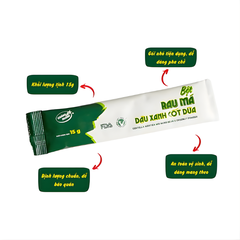 Rau Má Đậu Xanh Cốt Dừa - Hộp 180g (12 gói x 15 g)