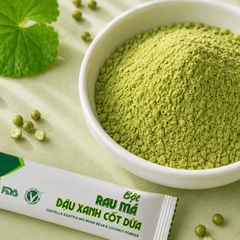 Rau Má Đậu Xanh Cốt Dừa - Hộp 180g (12 gói x 15 g)