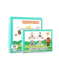 Bộ ghép matching chữ và ghép số Beginning sound ending bé học tiếng anh giá rẻ