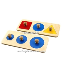 Bộ 3 hình cơ bản - Giáo cụ Montessori 0-3 tuổi